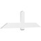 Ekena Millwork Eugene Architectural Grade PVC Gable Bracket, 72"W x 21"H x 2"D x 6"F, 7/12 Pitch GBP072X21X0206EUG00 - alternate 1